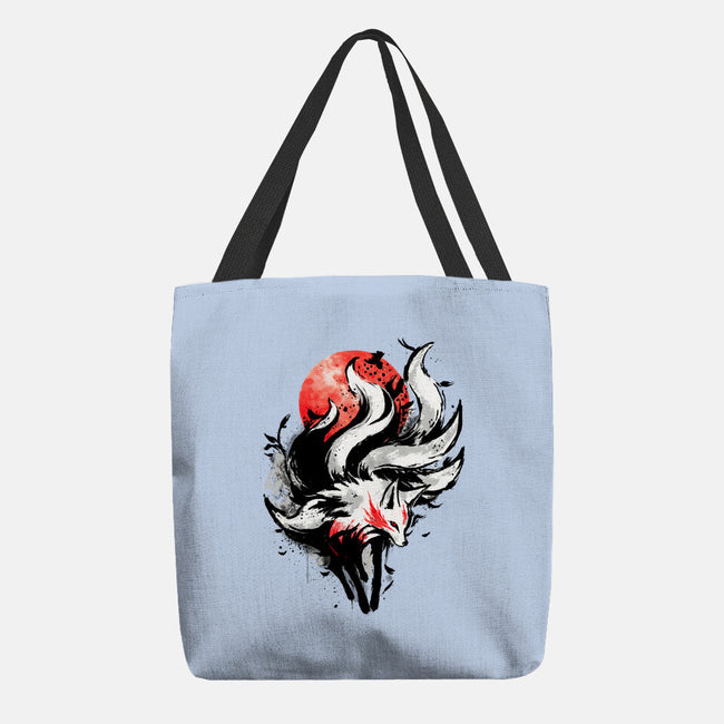 Kitsune Fox Splash-None-Basic Tote-Bag-fanfreak1