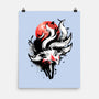 Kitsune Fox Splash-None-Matte-Poster-fanfreak1