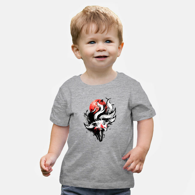 Kitsune Fox Splash-Baby-Basic-Tee-fanfreak1