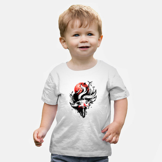 Kitsune Fox Splash-Baby-Basic-Tee-fanfreak1