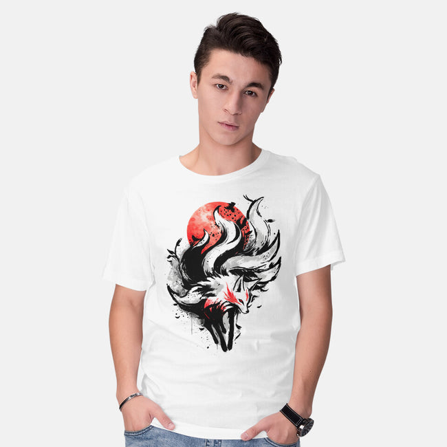 Kitsune Fox Splash-Mens-Basic-Tee-fanfreak1