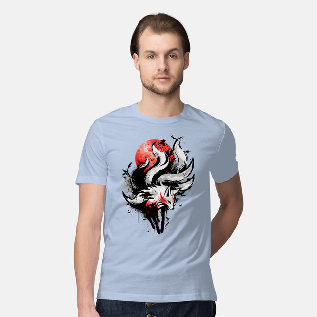 Kitsune Fox Splash-Mens-Premium-Tee-fanfreak1