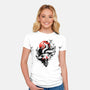 Kitsune Fox Splash-Womens-Fitted-Tee-fanfreak1