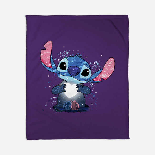 Stitch's Love-None-Fleece-Blanket-JamesQJO