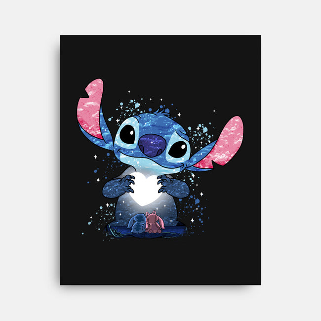 Stitch's Love-None-Stretched-Canvas-JamesQJO