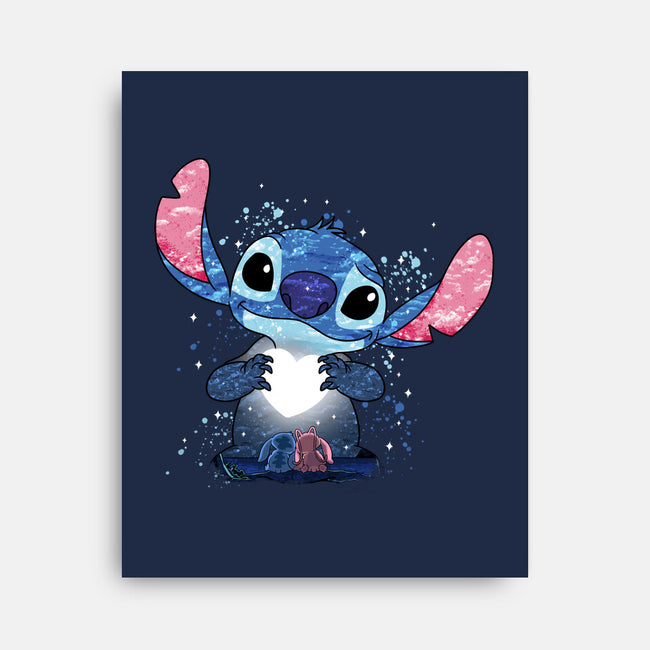 Stitch's Love-None-Stretched-Canvas-JamesQJO