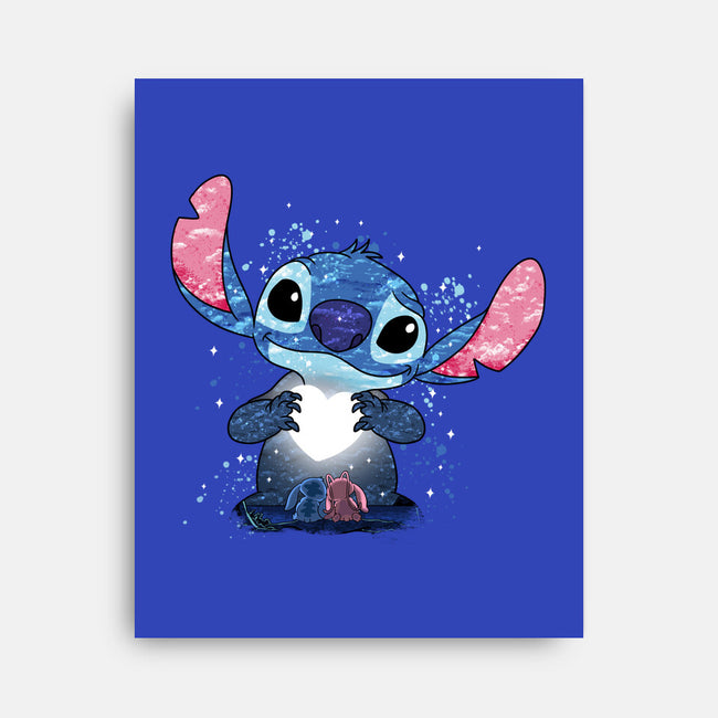 Stitch's Love-None-Stretched-Canvas-JamesQJO