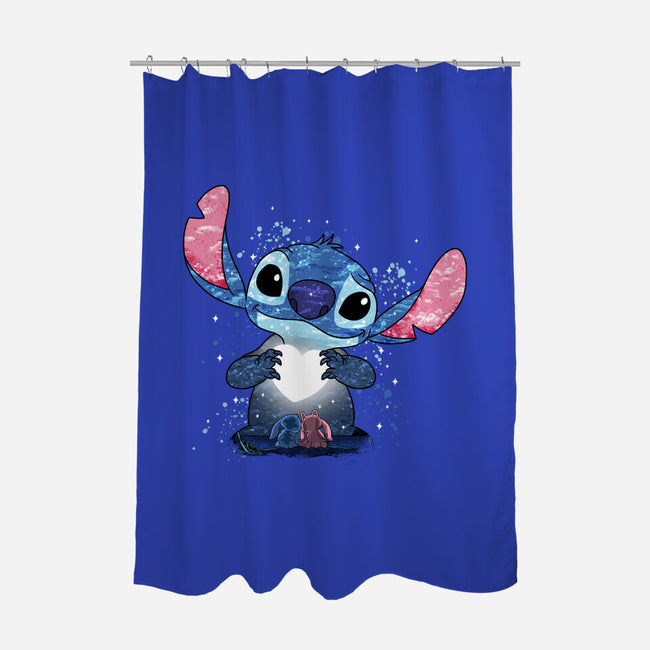 Stitch's Love-None-Polyester-Shower Curtain-JamesQJO