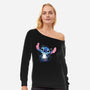 Stitch's Love-Womens-Off Shoulder-Sweatshirt-JamesQJO