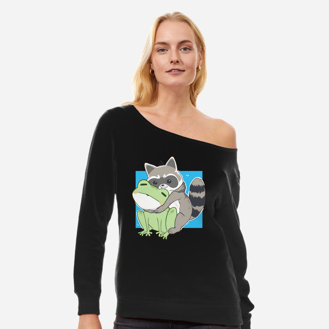 Big Friends-Womens-Off Shoulder-Sweatshirt-Rayuzu