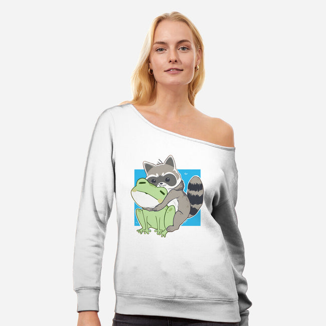 Big Friends-Womens-Off Shoulder-Sweatshirt-Rayuzu