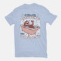 Relax Sloth Bubble Bathtub-Womens-Fitted-Tee-Studio Mootant