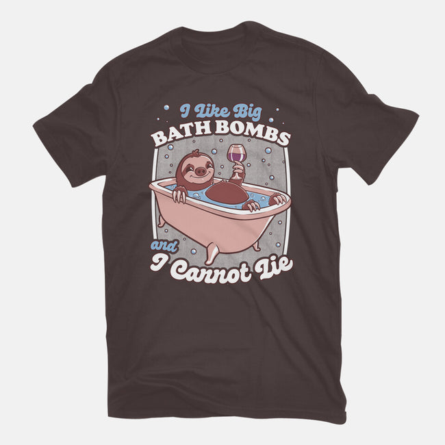 Relax Sloth Bubble Bathtub-Womens-Basic-Tee-Studio Mootant