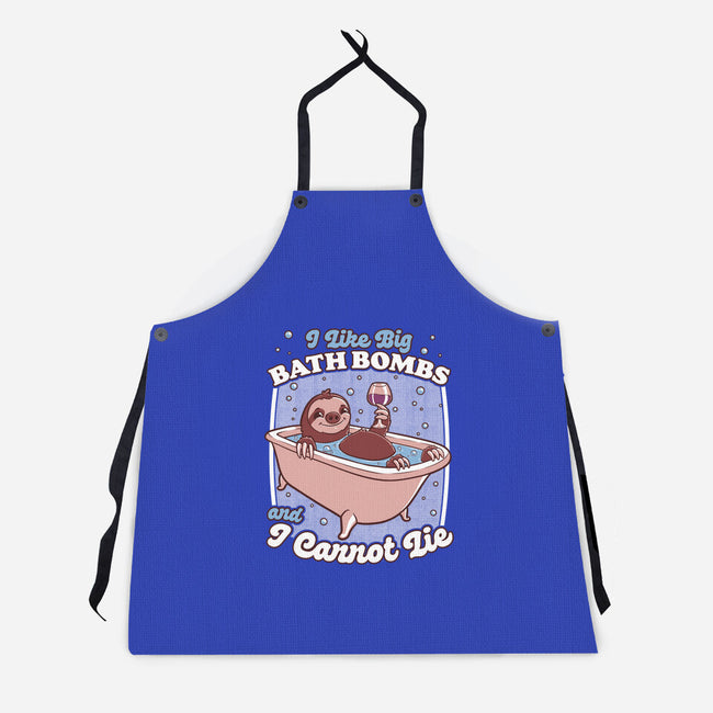 Relax Sloth Bubble Bathtub-Unisex-Kitchen-Apron-Studio Mootant