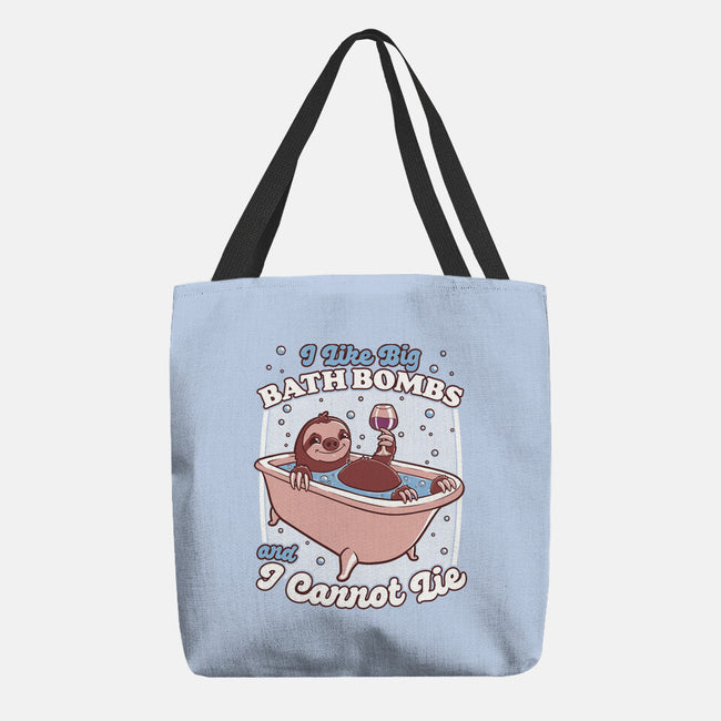 Relax Sloth Bubble Bathtub-None-Basic Tote-Bag-Studio Mootant