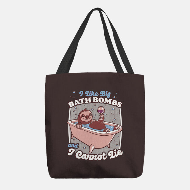 Relax Sloth Bubble Bathtub-None-Basic Tote-Bag-Studio Mootant