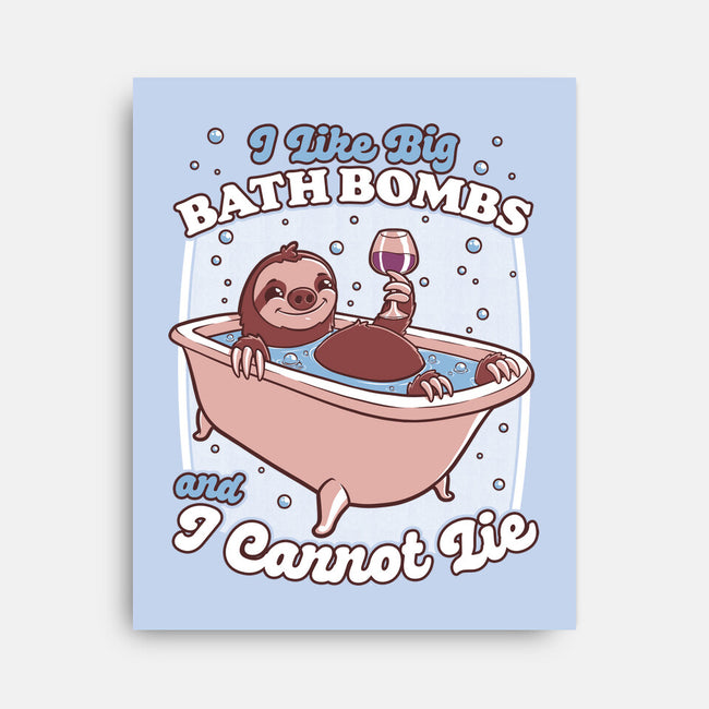 Relax Sloth Bubble Bathtub-None-Stretched-Canvas-Studio Mootant