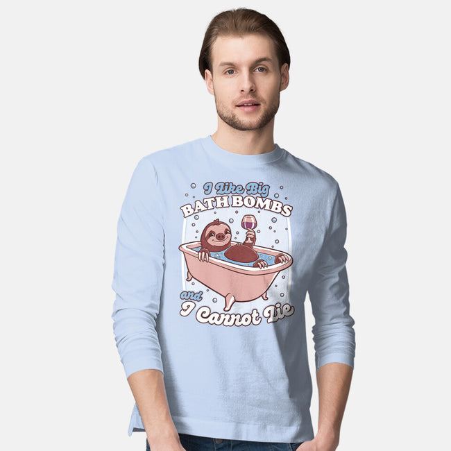 Relax Sloth Bubble Bathtub-Mens-Long Sleeved-Tee-Studio Mootant