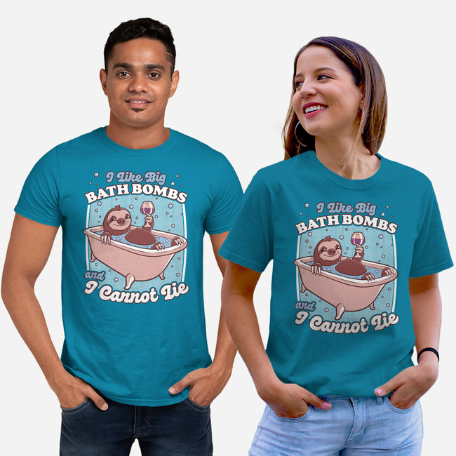 Relax Sloth Bubble Bathtub-Unisex-Basic-Tee-Studio Mootant