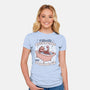 Relax Sloth Bubble Bathtub-Womens-Fitted-Tee-Studio Mootant