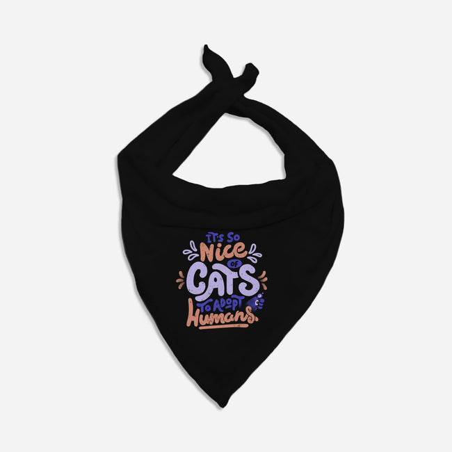 Cats Adopt Humans-Cat-Bandana-Pet Collar-tobefonseca