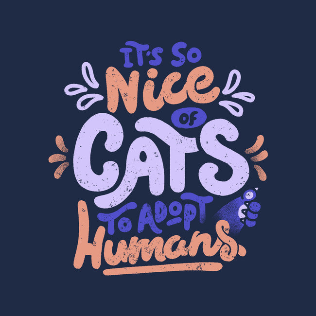 Cats Adopt Humans-Mens-Long Sleeved-Tee-tobefonseca