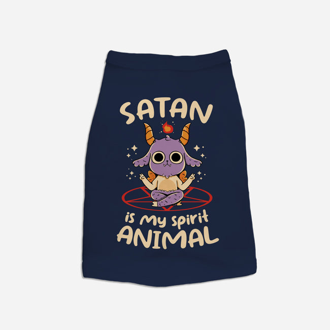 Satan Is My Spirit Animal-Dog-Basic-Pet Tank-tobefonseca