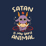 Satan Is My Spirit Animal-None-Beach-Towel-tobefonseca