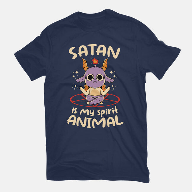 Satan Is My Spirit Animal-Unisex-Basic-Tee-tobefonseca