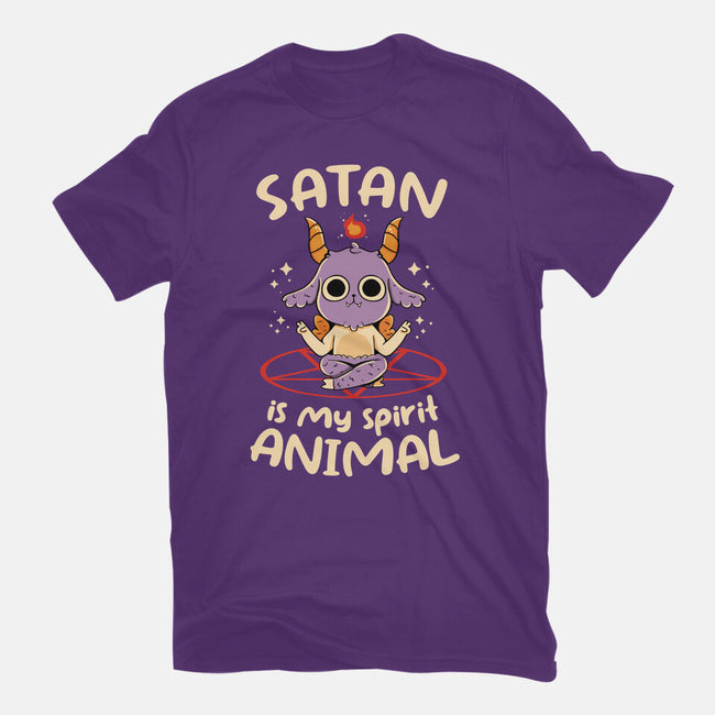 Satan Is My Spirit Animal-Youth-Basic-Tee-tobefonseca