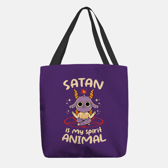 Satan Is My Spirit Animal-None-Basic Tote-Bag-tobefonseca