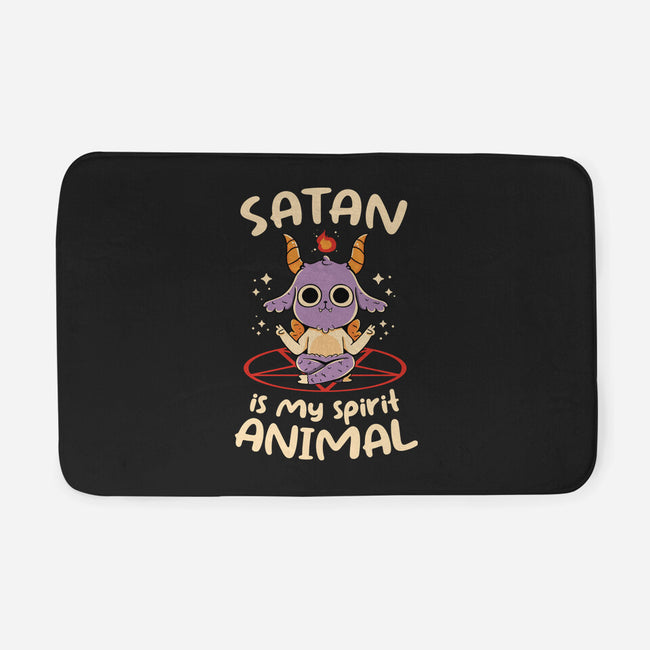 Satan Is My Spirit Animal-None-Memory Foam-Bath Mat-tobefonseca