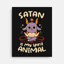 Satan Is My Spirit Animal-None-Stretched-Canvas-tobefonseca