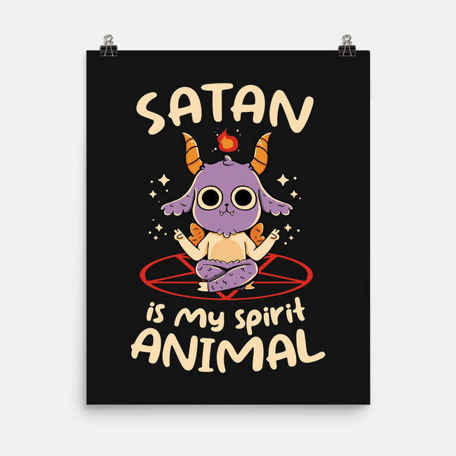 Satan Is My Spirit Animal-None-Matte-Poster-tobefonseca