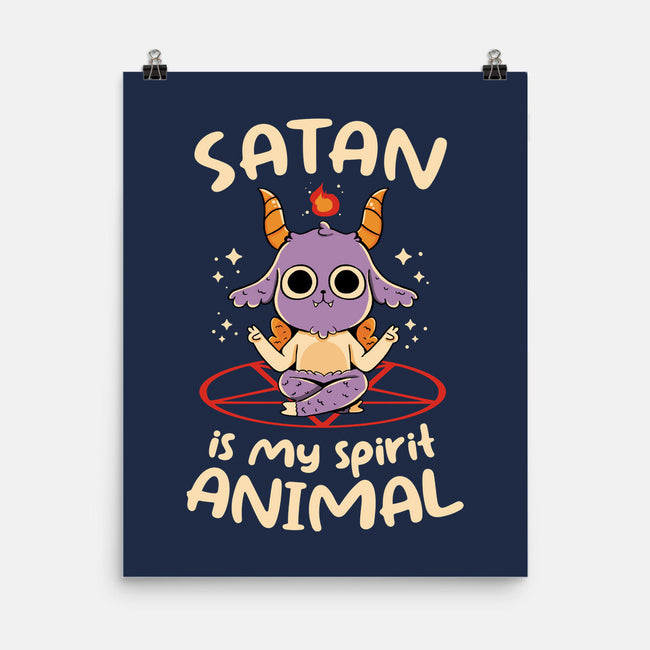 Satan Is My Spirit Animal-None-Matte-Poster-tobefonseca