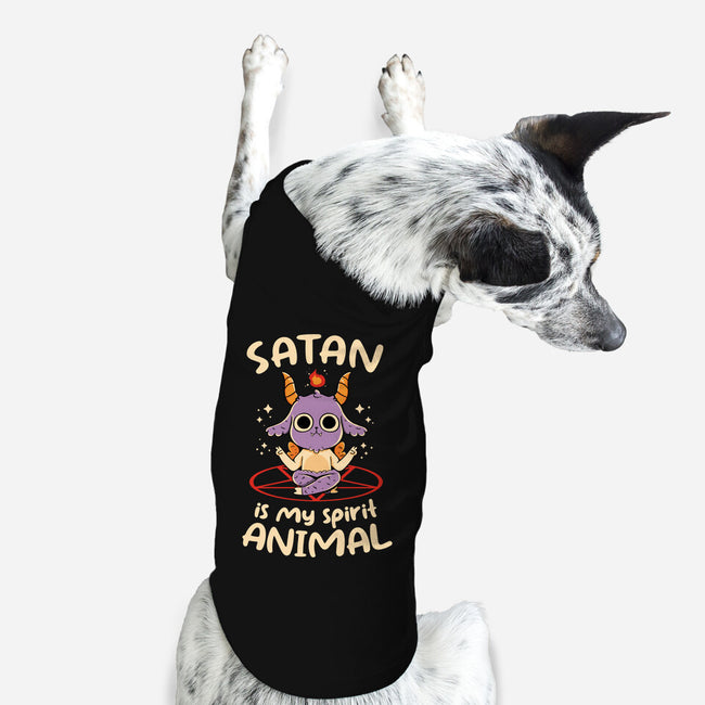 Satan Is My Spirit Animal-Dog-Basic-Pet Tank-tobefonseca