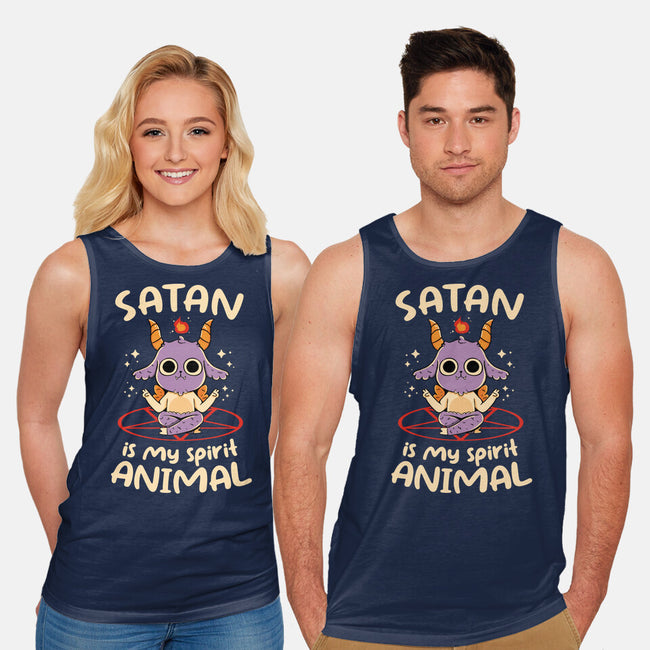 Satan Is My Spirit Animal-Unisex-Basic-Tank-tobefonseca