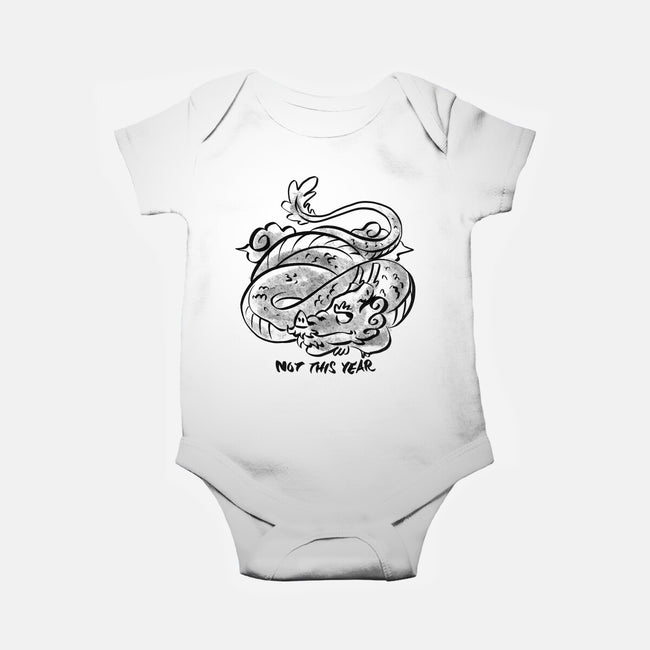 Bored Dragon-Baby-Basic-Onesie-spoilerinc