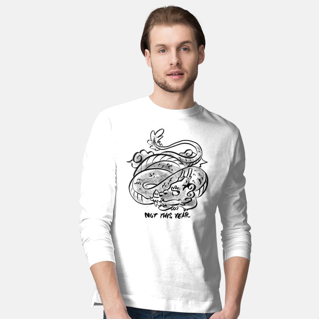 Bored Dragon-Mens-Long Sleeved-Tee-spoilerinc