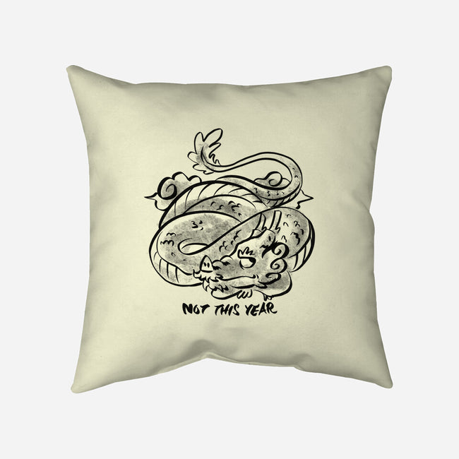 Bored Dragon-None-Removable Cover w Insert-Throw Pillow-spoilerinc