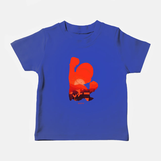 Mario Landscape-Baby-Basic-Tee-MaxoArt