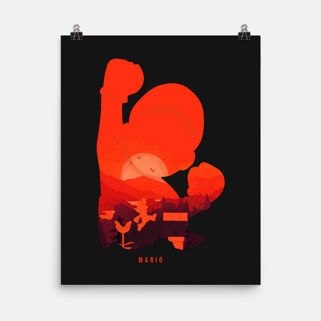 Mario Landscape-None-Matte-Poster-MaxoArt