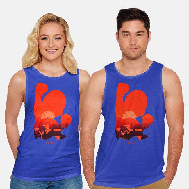 Mario Landscape-Unisex-Basic-Tank-MaxoArt