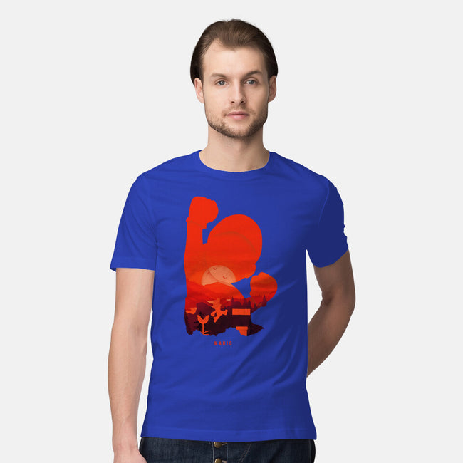 Mario Landscape-Mens-Premium-Tee-MaxoArt