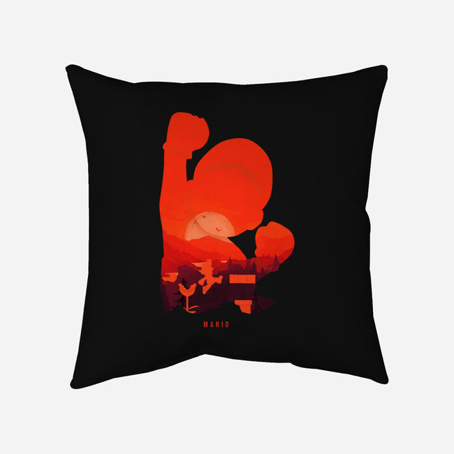 Mario Landscape-None-Removable Cover-Throw Pillow-MaxoArt