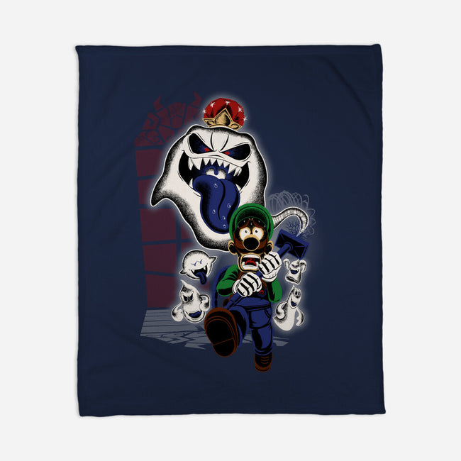 Mansion Ghost-None-Fleece-Blanket-rmatix