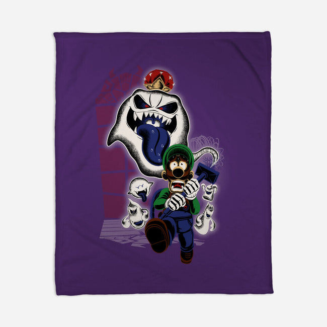 Mansion Ghost-None-Fleece-Blanket-rmatix