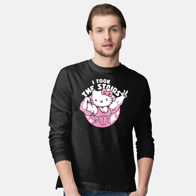 Hello Muscles-Mens-Long Sleeved-Tee-estudiofitas