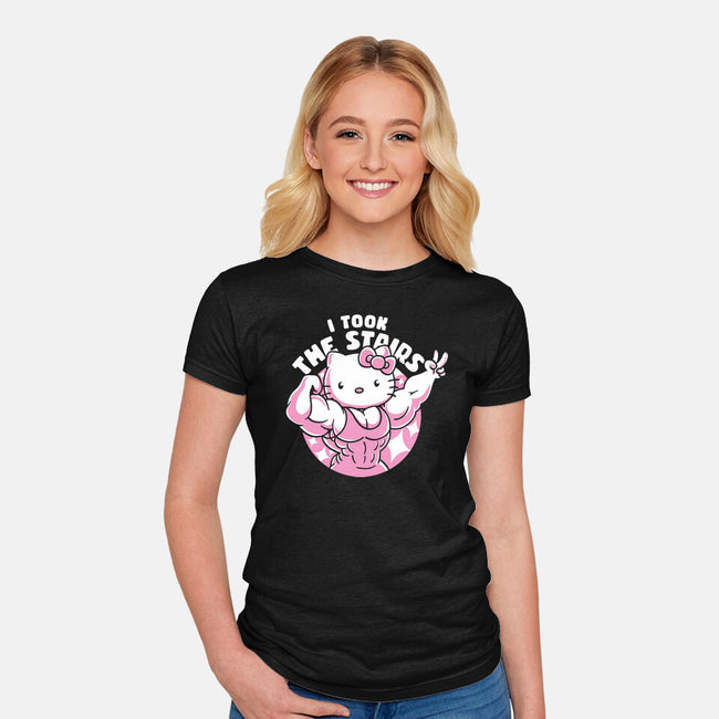 Hello Muscles-Womens-Fitted-Tee-estudiofitas