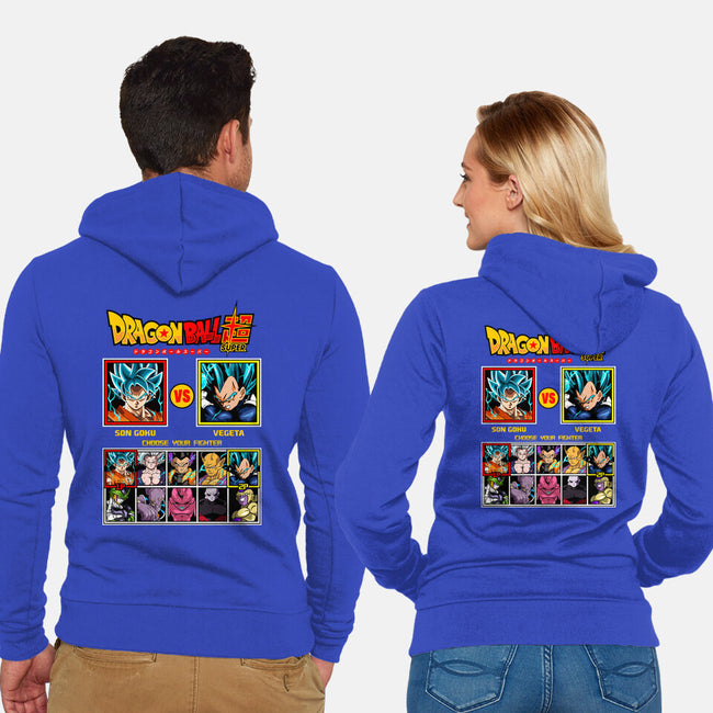 Saiyan Fighter-Unisex-Zip-Up-Sweatshirt-spoilerinc